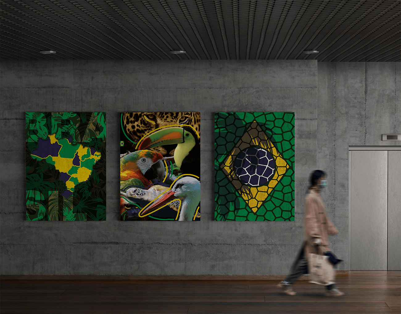 Kit pôsteres Brasil Tropical